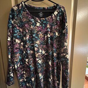 Colorful J. Jill Simply Supima crew neck tunic